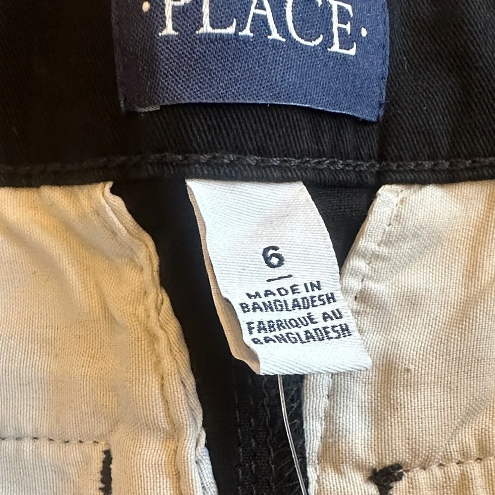 The Children's Place Boys Black Kids Dress Pants size 6 NEW